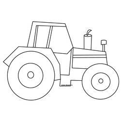 Dibujo para colorear: Tractor (Transporte) #141934 - Dibujos para Colorear e Imprimir Gratis