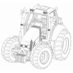 Dibujo para colorear: Tractor (Transporte) #141937 - Dibujos para Colorear e Imprimir Gratis