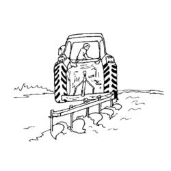 Dibujo para colorear: Tractor (Transporte) #141941 - Dibujos para Colorear e Imprimir Gratis