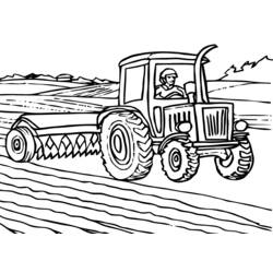 Dibujo para colorear: Tractor (Transporte) #141943 - Dibujos para Colorear e Imprimir Gratis