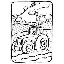 Dibujo para colorear: Tractor (Transporte) #141946 - Dibujos para Colorear e Imprimir Gratis