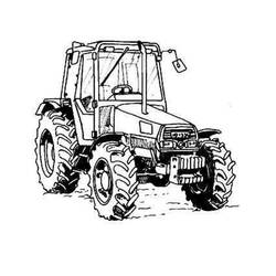 Dibujo para colorear: Tractor (Transporte) #141953 - Dibujos para Colorear e Imprimir Gratis