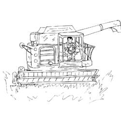 Dibujo para colorear: Tractor (Transporte) #141964 - Dibujos para Colorear e Imprimir Gratis