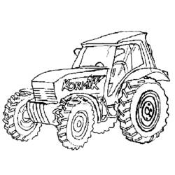 Dibujo para colorear: Tractor (Transporte) #141968 - Dibujos para Colorear e Imprimir Gratis
