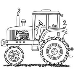 Dibujo para colorear: Tractor (Transporte) #141973 - Dibujos para Colorear e Imprimir Gratis