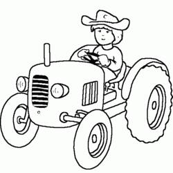 Dibujo para colorear: Tractor (Transporte) #141979 - Dibujos para Colorear e Imprimir Gratis