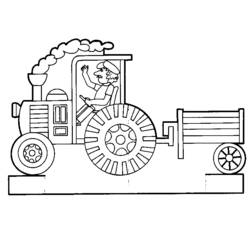 Dibujo para colorear: Tractor (Transporte) #141992 - Dibujos para Colorear e Imprimir Gratis