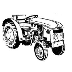 Dibujo para colorear: Tractor (Transporte) #142048 - Dibujos para Colorear e Imprimir Gratis