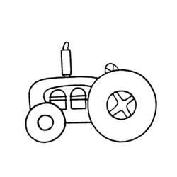 Dibujo para colorear: Tractor (Transporte) #142055 - Dibujos para Colorear e Imprimir Gratis