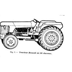 Dibujo para colorear: Tractor (Transporte) #142059 - Dibujos para Colorear e Imprimir Gratis