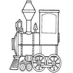 Dibujo para colorear: Train / Locomotive (Transporte) #135028 - Dibujos para Colorear e Imprimir Gratis
