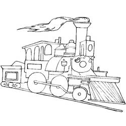 Dibujo para colorear: Train / Locomotive (Transporte) #135030 - Dibujos para Colorear e Imprimir Gratis