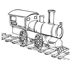 Dibujo para colorear: Train / Locomotive (Transporte) #135039 - Dibujos para Colorear e Imprimir Gratis