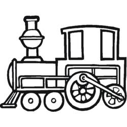Dibujo para colorear: Train / Locomotive (Transporte) #135042 - Dibujos para Colorear e Imprimir Gratis