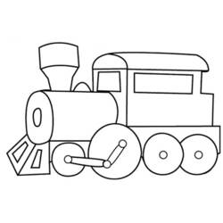 Dibujo para colorear: Train / Locomotive (Transporte) #135046 - Dibujos para Colorear e Imprimir Gratis