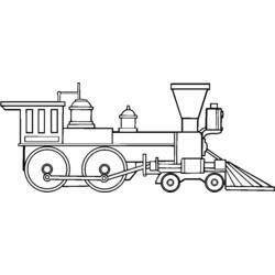 Dibujo para colorear: Train / Locomotive (Transporte) #135048 - Dibujos para Colorear e Imprimir Gratis
