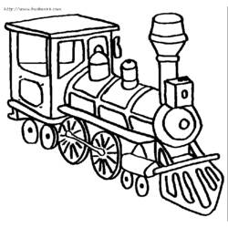 Dibujo para colorear: Train / Locomotive (Transporte) #135094 - Dibujos para Colorear e Imprimir Gratis