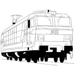 Dibujo para colorear: Train / Locomotive (Transporte) #135096 - Dibujos para Colorear e Imprimir Gratis