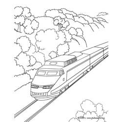 Dibujo para colorear: Train / Locomotive (Transporte) #135127 - Dibujos para Colorear e Imprimir Gratis