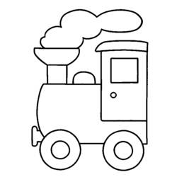 Dibujo para colorear: Train / Locomotive (Transporte) #135135 - Dibujos para Colorear e Imprimir Gratis