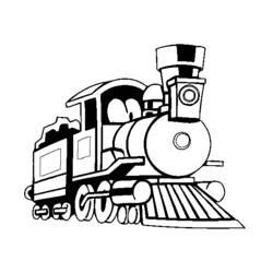 Dibujo para colorear: Train / Locomotive (Transporte) #135139 - Dibujos para Colorear e Imprimir Gratis