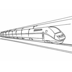 Dibujo para colorear: Train / Locomotive (Transporte) #135145 - Dibujos para Colorear e Imprimir Gratis
