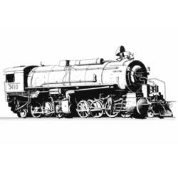Dibujo para colorear: Train / Locomotive (Transporte) #135146 - Dibujos para Colorear e Imprimir Gratis