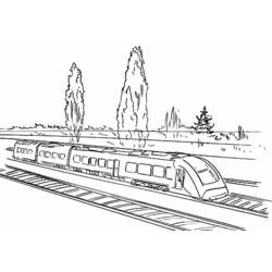 Dibujo para colorear: Train / Locomotive (Transporte) #135157 - Dibujos para Colorear e Imprimir Gratis