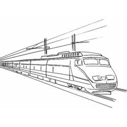 Dibujo para colorear: Train / Locomotive (Transporte) #135158 - Dibujos para Colorear e Imprimir Gratis