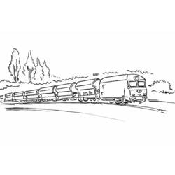 Dibujo para colorear: Train / Locomotive (Transporte) #135171 - Dibujos para Colorear e Imprimir Gratis