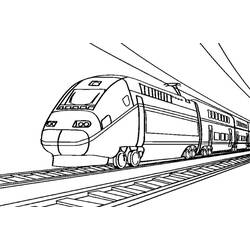 Dibujo para colorear: Train / Locomotive (Transporte) #135172 - Dibujos para Colorear e Imprimir Gratis