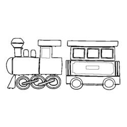 Dibujo para colorear: Train / Locomotive (Transporte) #135221 - Dibujos para Colorear e Imprimir Gratis