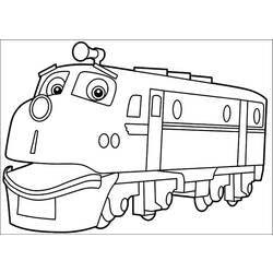 Dibujo para colorear: Train / Locomotive (Transporte) #135238 - Dibujos para Colorear e Imprimir Gratis
