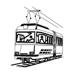 Dibujo para colorear: Tramway (Transporte) #145406 - Dibujos para Colorear e Imprimir Gratis