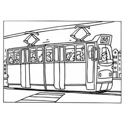 Dibujo para colorear: Tramway (Transporte) #145407 - Dibujos para Colorear e Imprimir Gratis