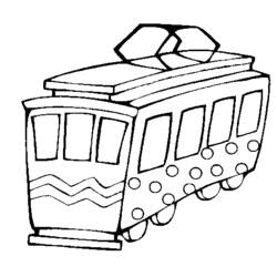 Dibujo para colorear: Tramway (Transporte) #145409 - Dibujos para Colorear e Imprimir Gratis