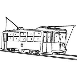 Dibujo para colorear: Tramway (Transporte) #145410 - Dibujos para Colorear e Imprimir Gratis