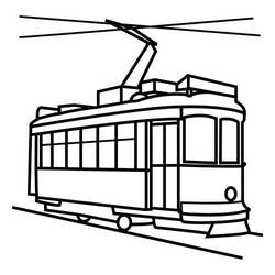 Dibujo para colorear: Tramway (Transporte) #145802 - Dibujos para Colorear e Imprimir Gratis