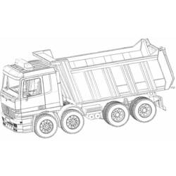 Dibujo para colorear: Truck (Transporte) #135541 - Dibujos para Colorear e Imprimir Gratis