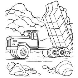 Dibujo para colorear: Truck (Transporte) #135643 - Dibujos para Colorear e Imprimir Gratis