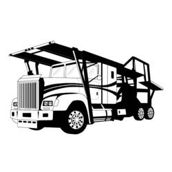 Dibujo para colorear: Truck (Transporte) #135723 - Dibujos para Colorear e Imprimir Gratis