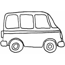 Dibujo para colorear: Van (Transporte) #145100 - Dibujos para Colorear e Imprimir Gratis