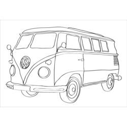 Dibujo para colorear: Van (Transporte) #145132 - Dibujos para Colorear e Imprimir Gratis