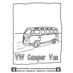 Dibujo para colorear: Van (Transporte) #145136 - Dibujos para Colorear e Imprimir Gratis
