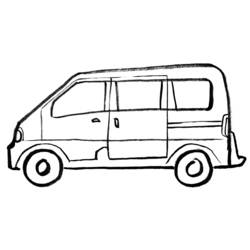 Dibujo para colorear: Van (Transporte) #145248 - Dibujos para Colorear e Imprimir Gratis