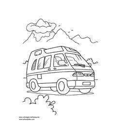 Dibujo para colorear: Van (Transporte) #145261 - Dibujos para Colorear e Imprimir Gratis