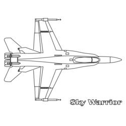 Dibujo para colorear: War Planes (Transporte) #141057 - Dibujos para Colorear e Imprimir Gratis