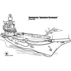 Dibujo para colorear: Warship (Transporte) #138456 - Dibujos para Colorear e Imprimir Gratis