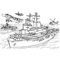 Dibujos para colorear: Warship - Dibujos para Colorear e Imprimir Gratis