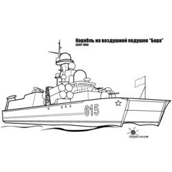 Dibujo para colorear: Warship (Transporte) #138467 - Dibujos para Colorear e Imprimir Gratis